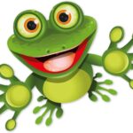 Autocollant Grenouille Fun 20 cm – Déco Cool pour Tout Support !