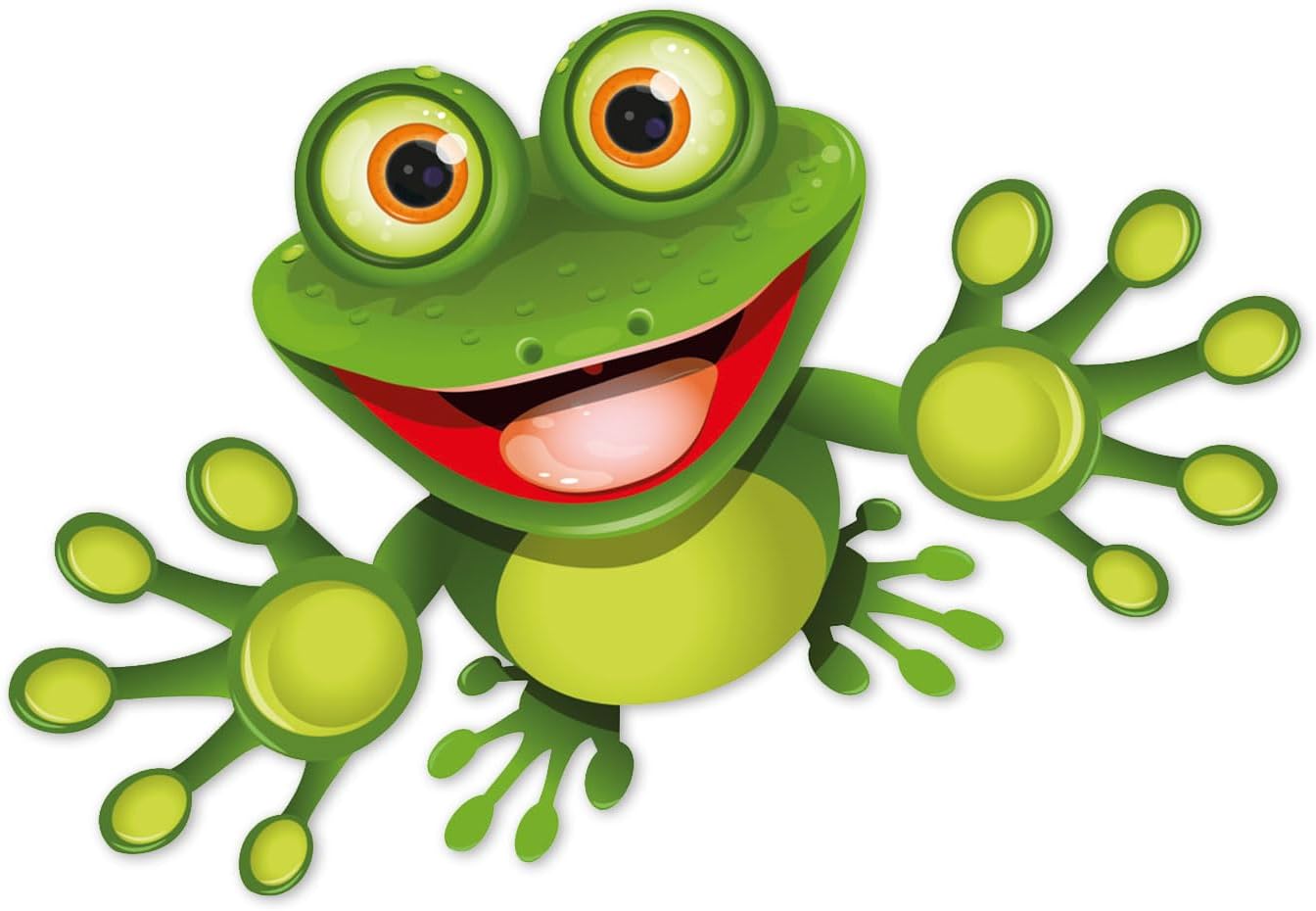 Autocollant Grenouille Fun 20 cm – Déco Cool pour Tout Support !