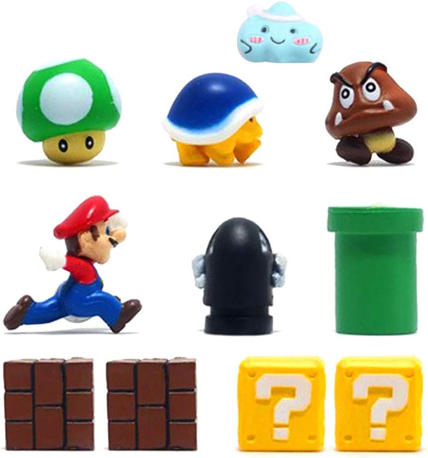 Aimants Frigo Super Mario – Set de 11 Pièces 3D Mignonnes et Drôles