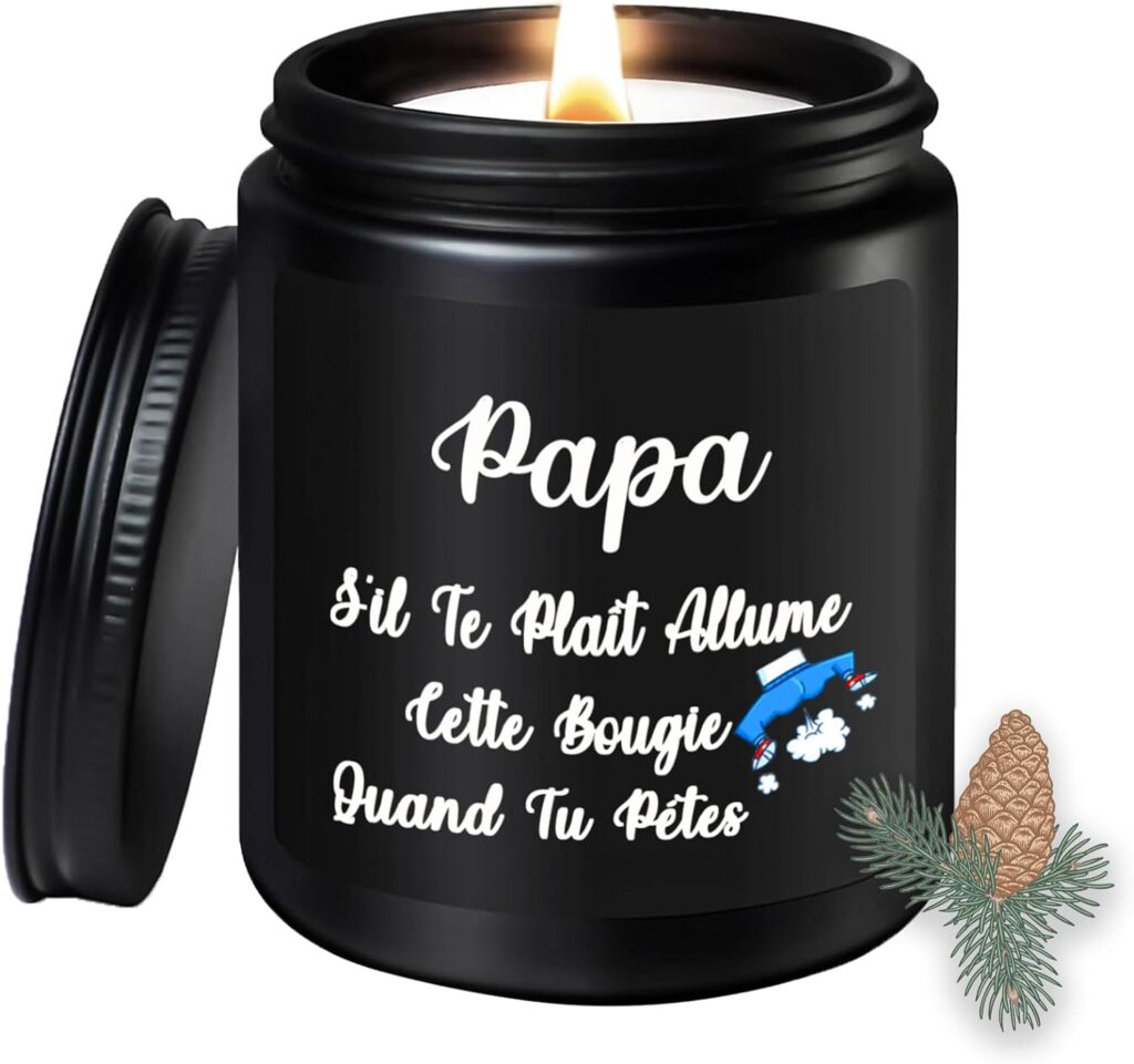 Bougie Parfumée Drôle: Cadeau Parfait pour Papa