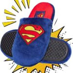 DC Comics Chaussons Homme Batman Superman – Cadeau Fantaisie 3 Tailles