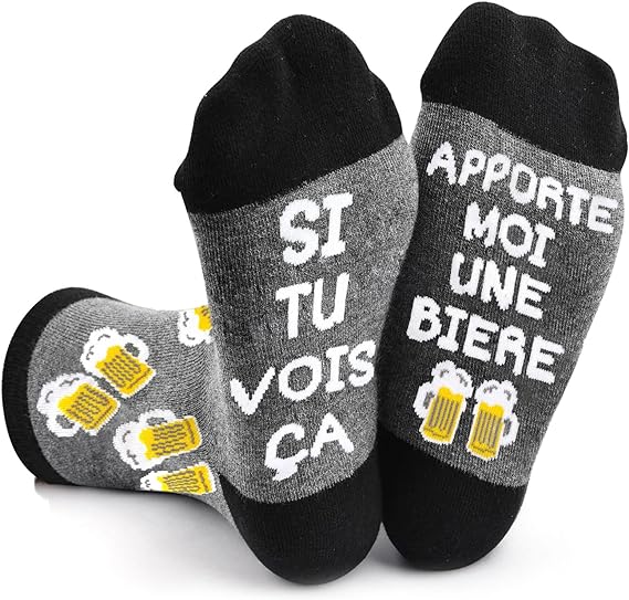Chaussettes Fun: Bière, Jeu, Foot! Idées Cadeaux Drôles pour Tous!