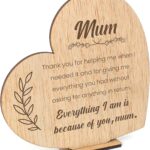 Carte en Bois Unique pour Maman – Cadeau Sentimental